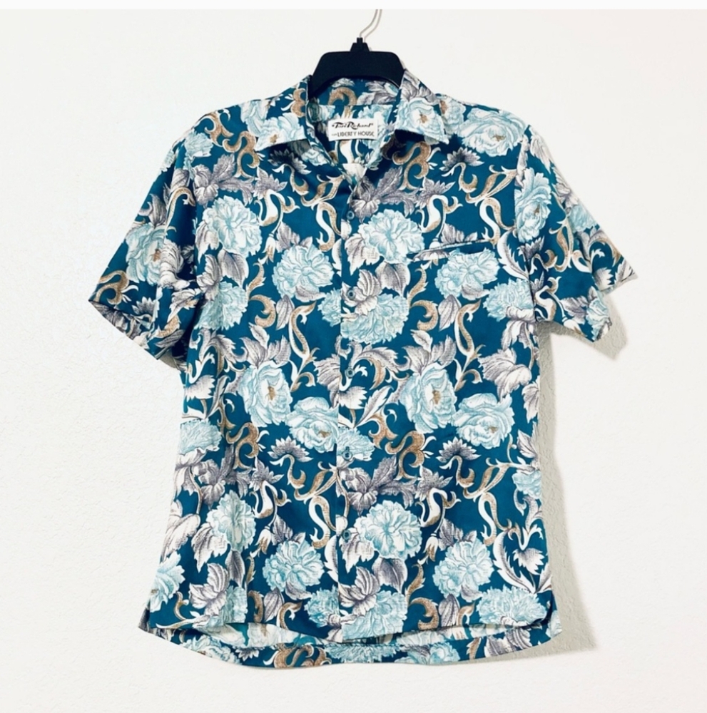 Tori Richard Hawaiian Shirt (Blue)